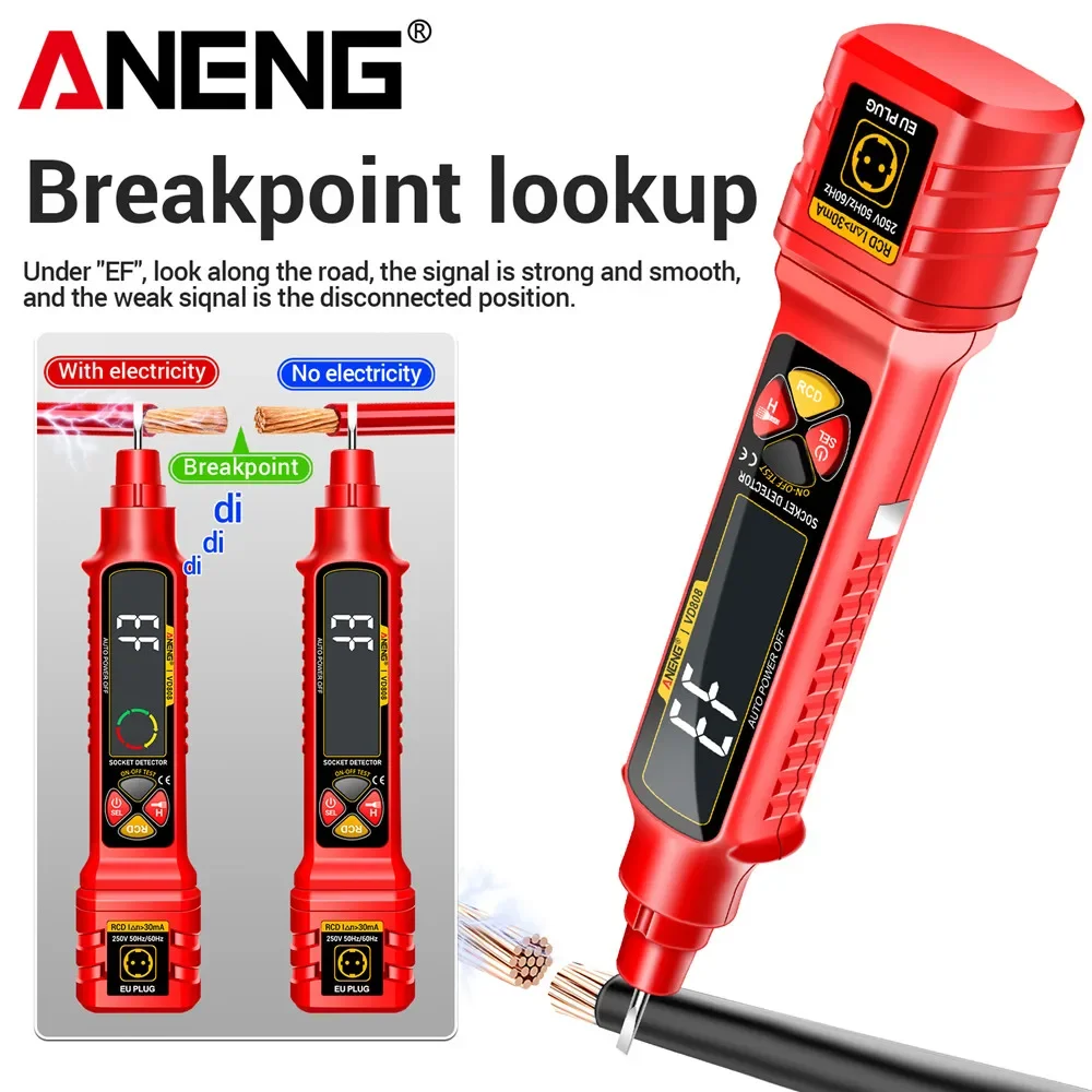 Circuit Breaker Finder - ANENG VD808 Digital Socket Tester Circuit