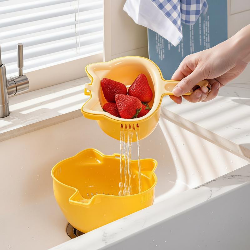 2-IN-1 BPA Free Vegetable Frui - Sink Drain Strainer ulasan dan harga
