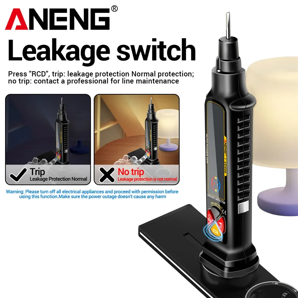 ANENG VD808 Digital Socket Tes - Circuit Breaker Finder ulasan dan harga
