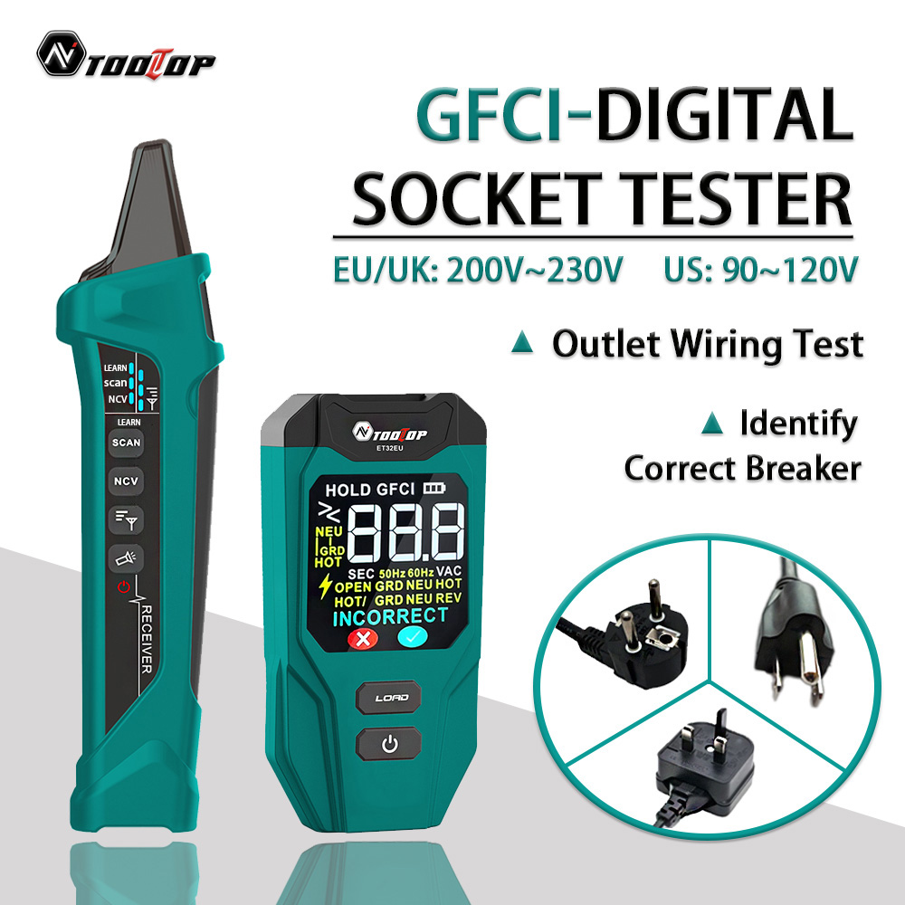 TOOLTOP ET32 Digital Circuit B - Circuit Breaker Finder ulasan dan harga