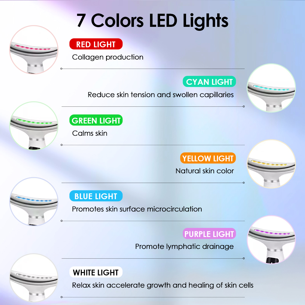 7 Colors LED Lights Face Neck  - Home Improvement In Usa ulasan dan harga