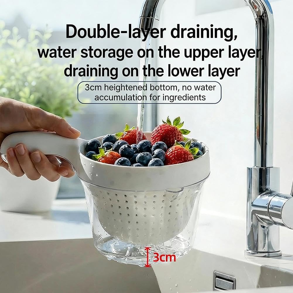 Kitchen Small Round Colander W - Sink Drain Strainer ulasan dan harga
